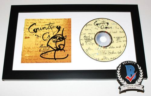 ADAM DURITZ COUNTING CROWS SIGNED FRAMED AUGUST EVERYTHING AFTER CD BECKETT COA