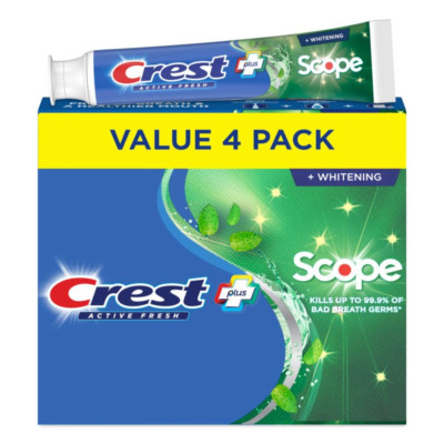 Whitening Plus Scope, Complete Active Fresh + Whitening Toothpaste, 5.5oz, Tooth