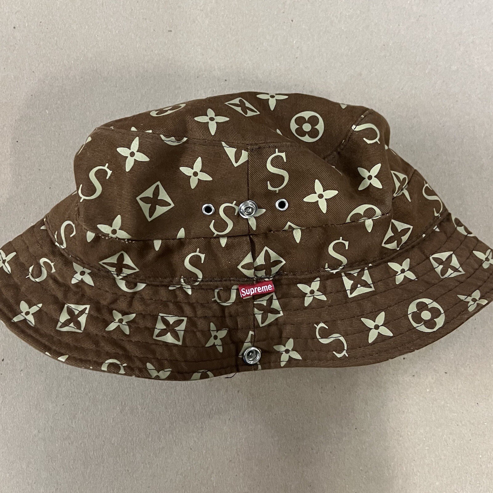 2000 Vintage LV Brown Monogram Bucket Hat - Supreme Deadstock | Click!