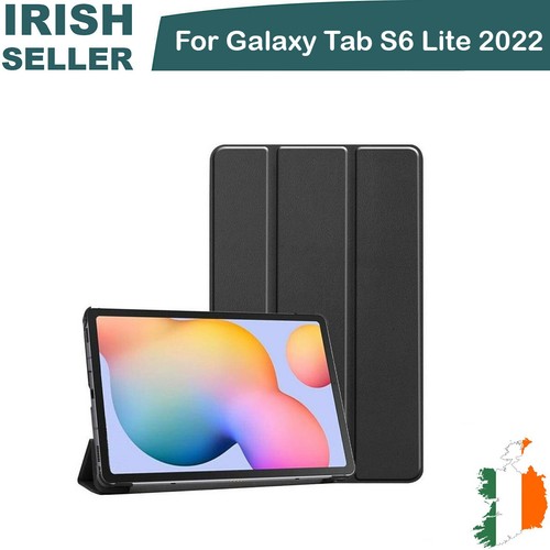 For Samsung Galaxy Tab S6 Lite 2022 Case Smart Book Stand Folio Cover Black New