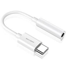 USB Type C to 3.5mm Female Headphone Jack Adapter, USB C to Aux Audio Dongle