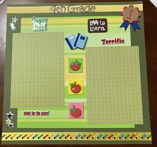 4th Grade-12 x 12 premade scrapbook page