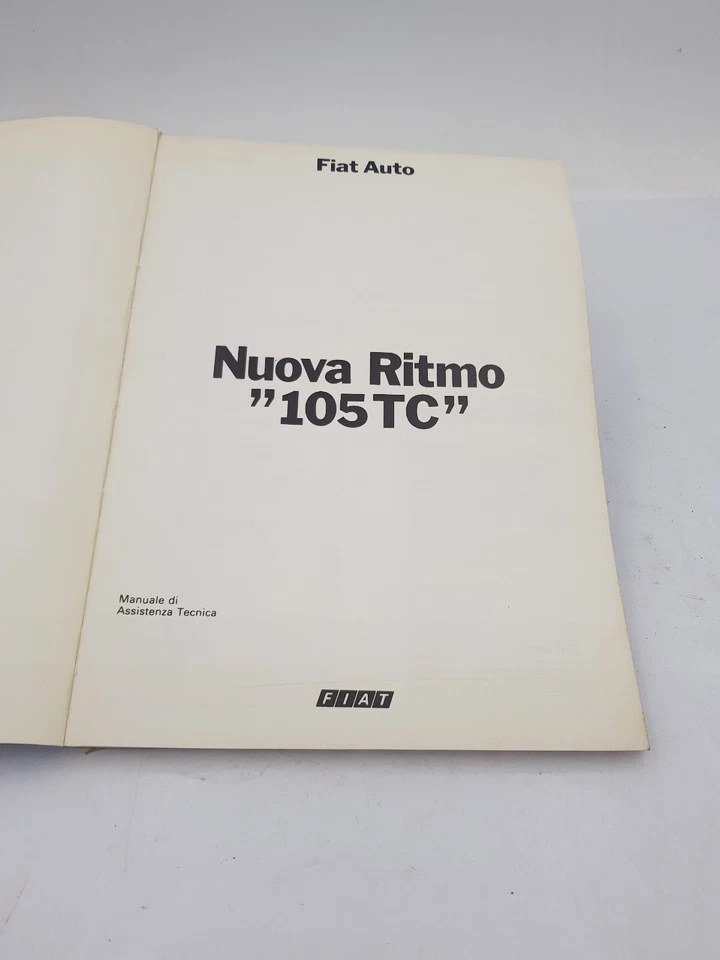 Manuale officina per Fiat Nuova Ritmo 105 TC manuale assistenza tecnica del 1983 - Immagine 4 di 4