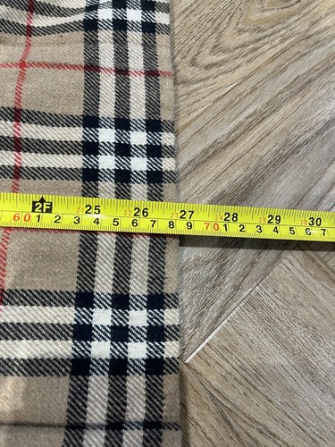 Vintage Burberry Wool Nova Check Pleated Skirt Women’s Size C42 W28 L27 - Picture 9 of 9