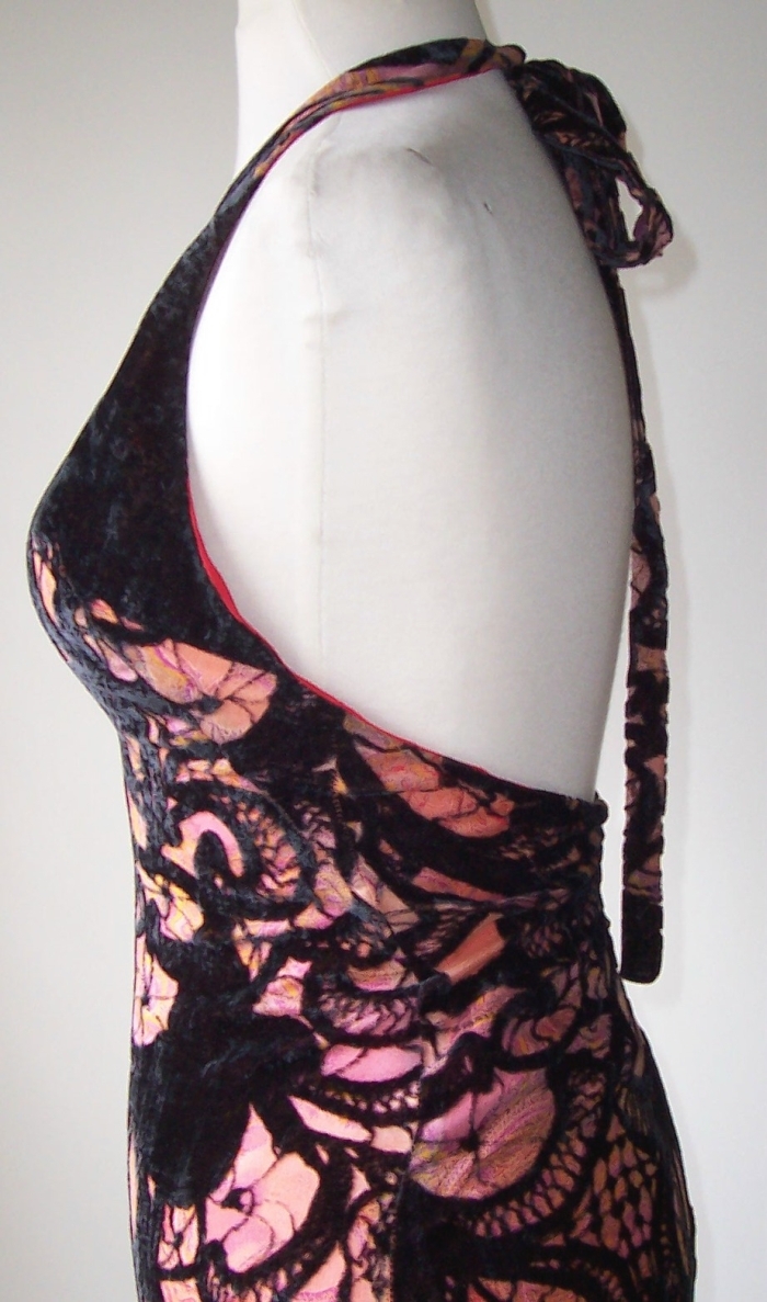 CHRISTIAN LACROIX BAZAR Vintage Velvet Butterfly Print Open