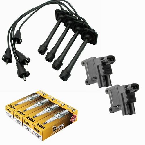 Ignition Coil Wire Set Kit + NGK Spark Plugs For Toyota Camry Rav4