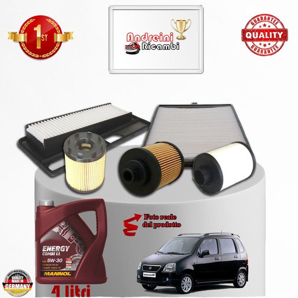 Inspektionskit Filter + ÖL Suzuki Wagon R+ 1.3 Ddis 51KW 70CV Von 2007->-image