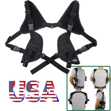 Tactical Double Gun Shoulder Holster Adjustable Horizontal Pistol Holster Pouch
