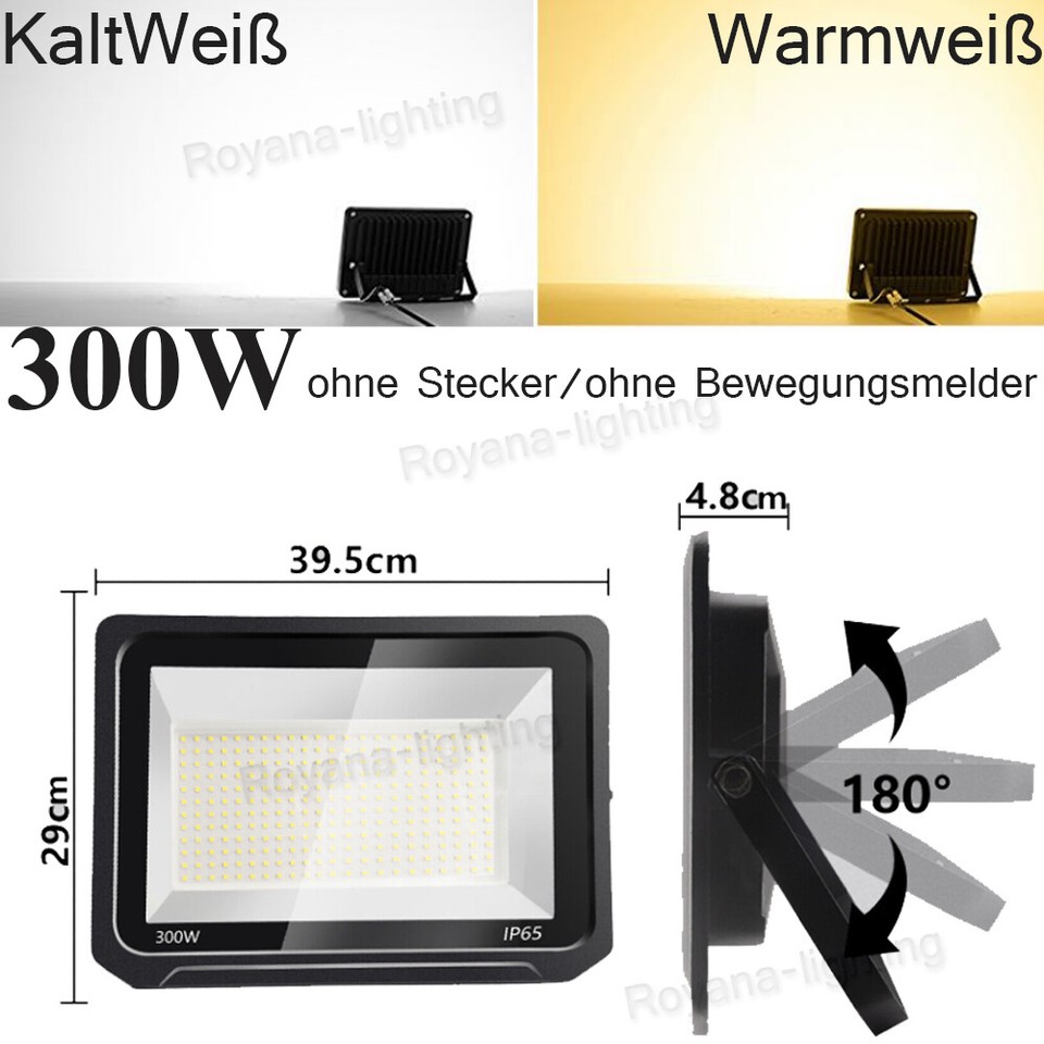 Faro Inundador Exterior 10W 20W 30W 50W 100W 200W 300W 500W LED Fluter Außen Strahler Scheinwerfer IP66 Foco LED Inundador Exterior