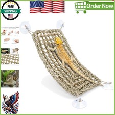 Adjustable Bearded Dragon Hammock 16'' x 8'' - Perfect for Climbing Reptiles