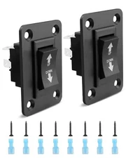 2Pcs NEW 30A DPDT Up Down Momentary Reverse Switch for 5th Wheel Tongue Trailer