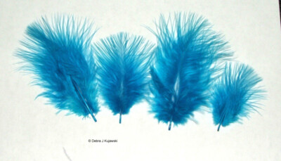 Marabou Feathers Fluffy 7 grams 1-3''  29 colors available Approx 105 per bag