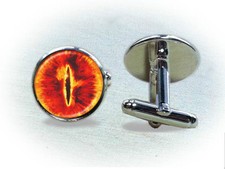 Lord of the Rings LOTR Eye of Sauron Cufflinks or Tie Clip - Pick One