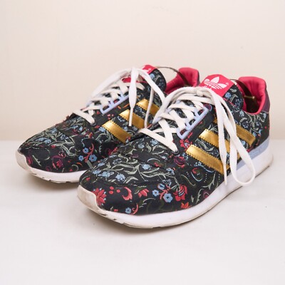 Adidas Damen Sneaker Mehrfarbig Blumen ZX 500 OG Schnürschuhe Freizeit UK5 EU38