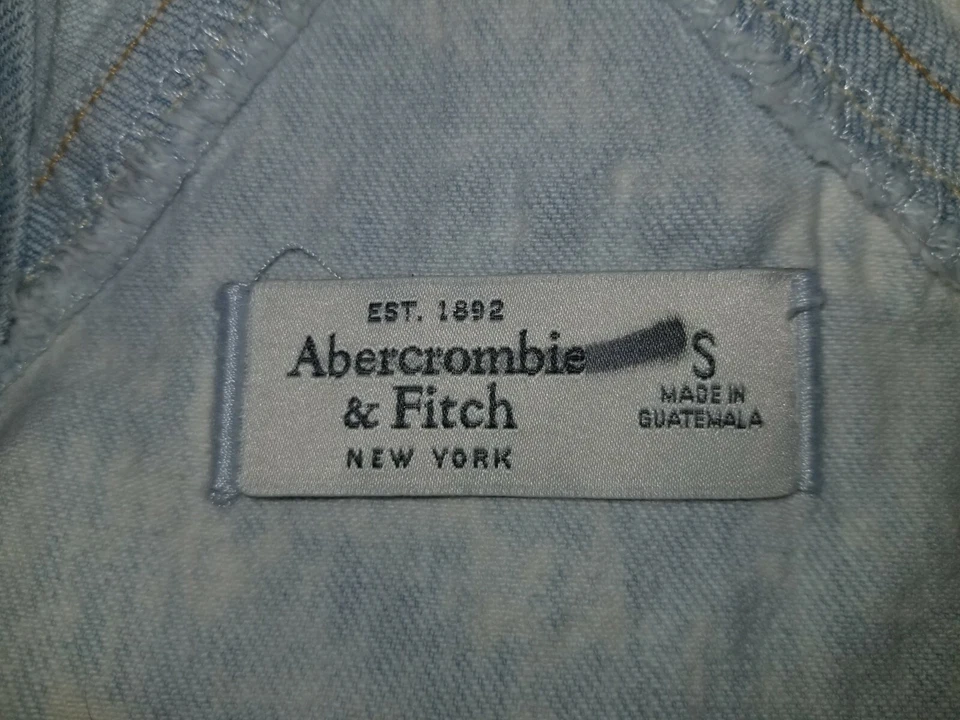 ABERCROMBIE TALLA S PANTALONES CORTOS VAQUEROS DESGASTADOS A&F 3480 Foto 3 de 3