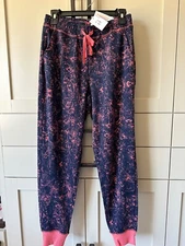 LuLaRoe Jax Joggers Dark Blue and Coral Splatter  Small   NEW
