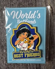 Disneyland Paris  Aladdin World's Best Friends Jasmine & Rajah LE 700 Pin