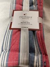 STOREHOUSE  NAPKINS (8) RED BLUE WHITE  20  X 20  100% COTTON NWT