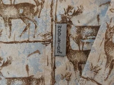 Woolrich Shirt Mens XL Deer Print All Over Outdoors Outdoor Western Vintage