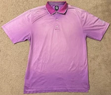 FootJoy Polo Mens Large Purple TPC Four Seasons Resort Las Colinas Golf Shirt