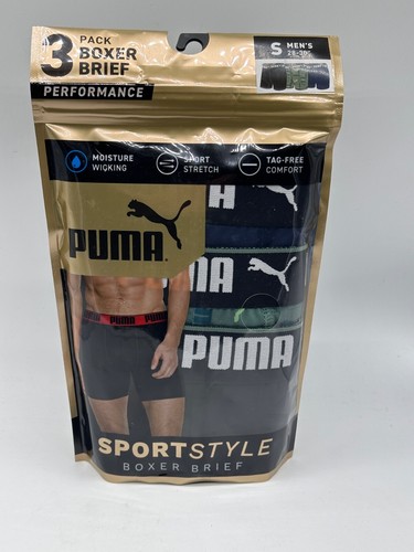 NUEVO PAQUETE DE 3 CALZONCILLOS BOXER ELÁSTICOS PUMA DRY CELL SPORT PERFORMANCE PARA HOMBRE S/M/L/XL - Imagen 2 de 17