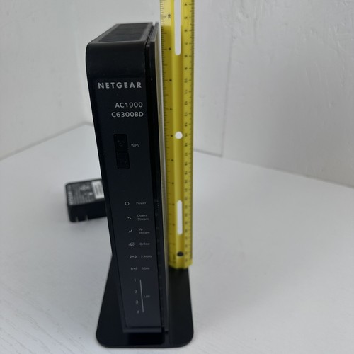 Netgear Modem C6300BD Docsis 3 Wireless Internet Black AC1900 With Power Adapter - Picture 5 of 6