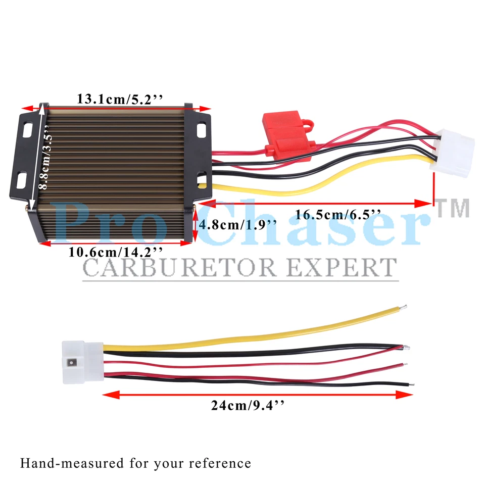 Pro Chaser DC-DC 36V 48V Voltage Converter Regulator Reducer to 12V 240W 20A - Image 3 of 4