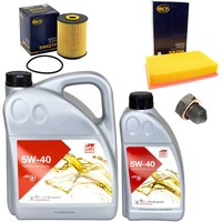 MotoröL Filter Set 5W-40 6 Liter + ÖLablassschraube FüR Vw Passat 2.8 VR6 35I