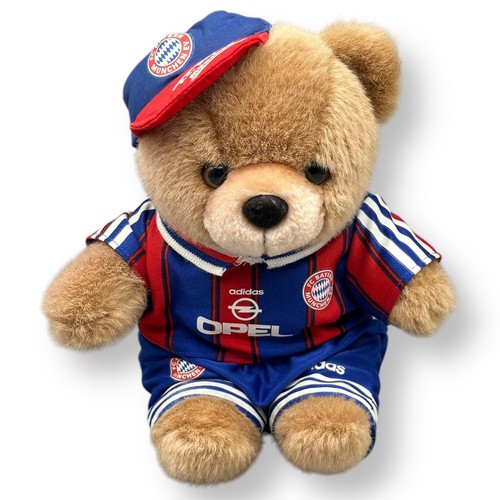 FC Bayern München Maskottchen Berni Plüschtier Bär - FCB 95/96 Opel Trikot 28 cm - Bild 2 von 10