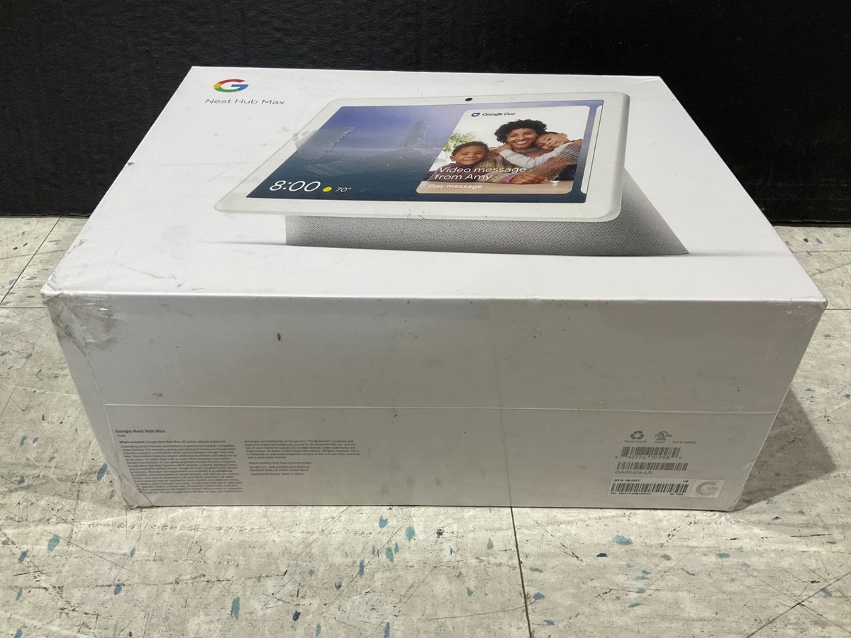 Google Nest Hub Max Smart Speaker - Chalk (GA00426-US) for