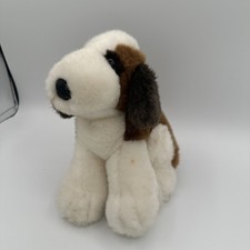 1992 Geoffrey Inc Toys R Us Dog Puppy Plush St Bernard Brown White Fur