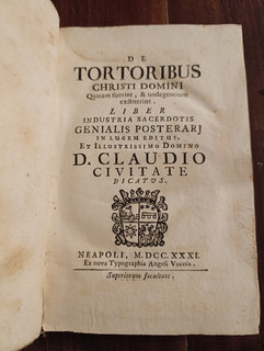 Torturatori di Gesù De Tortoribus Christi Domini 1731 Popolo Bruzi (Calabria)