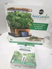 Aerogarden Harvest Touch LED Countertop Smart Garden Stainless Bronze Cooper
