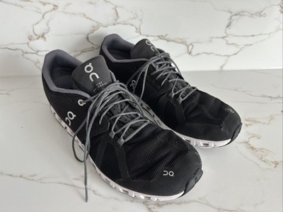 On Cloud Black Men's 12 Athletic Running Shoes Swiss Engineering Textile Upper