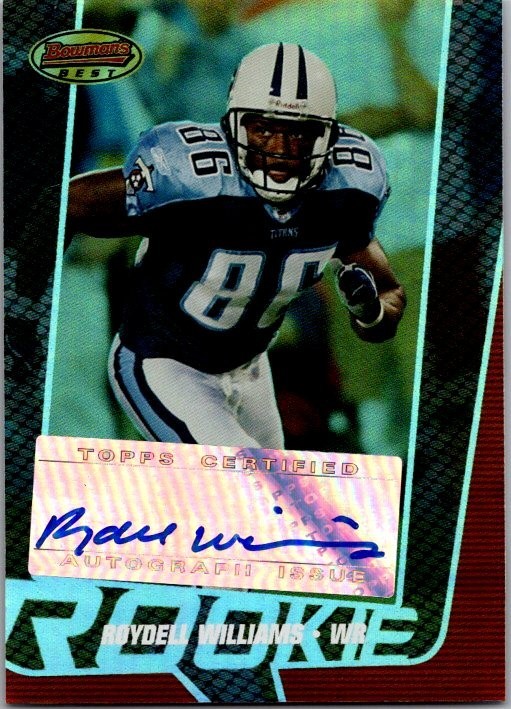 2005 Bowman's Best - Rookie Roydell Williams #152 /999 (AU, RC) Tennessee Titans