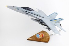 VFA-15 Valions F/A-18C Model, Navy, 1/37th (18") Scale, Mahogany
