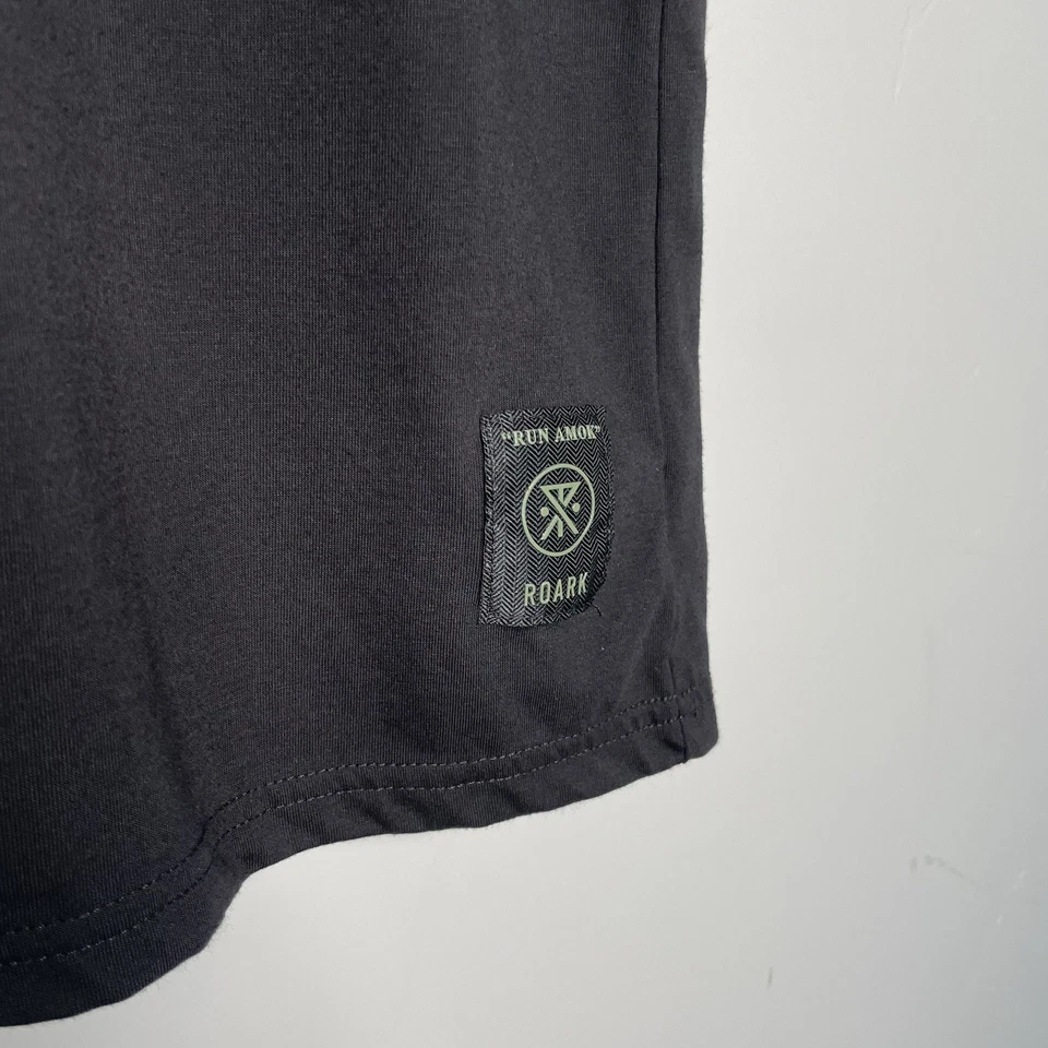 Camiseta Motörhead Roark “Run Amok” Grande Negra Metalhead Gótica Correr Foto 2 de 4