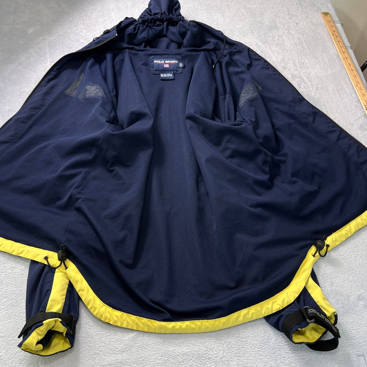 Vintage Polo Sport RL67 Jacket L USA Made Y2K Colorblock Tech