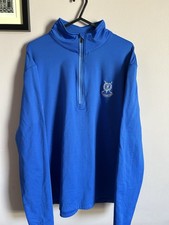 St Andrews Links königsblau Herren Golf 1/4 Reißverschluss Fleece Größe Small