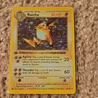 Pokemon TCG 1st edition holo Raichu Base Set 14/102