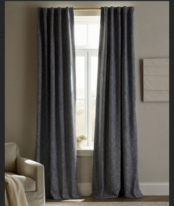 Quince Textured Room Darkening Curtain Panels Pair 58x96 Rod Pocket