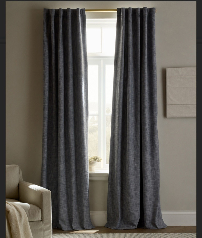 Quince Textured Room Darkening Curtain Panels Pair 58x96 Rod Pocket