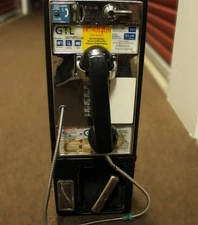 Vintage GTL Payphone Pay Phone Volume Push Button 80's 90's Man Cave Garage Deco