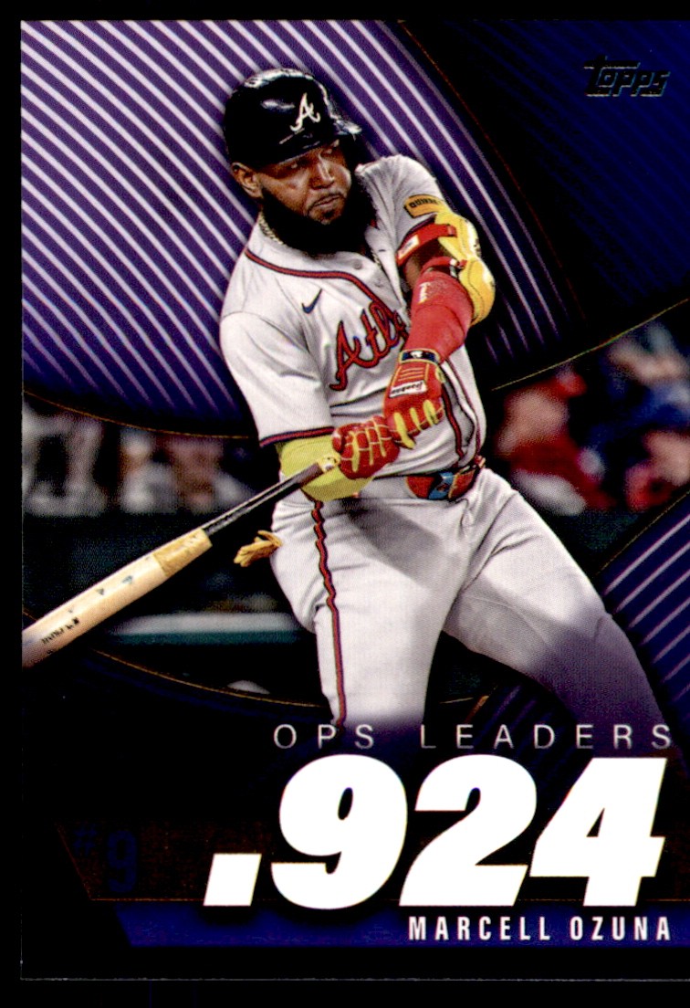 2025 Topps Marcell Ozuna OPS Leaders Atlanta Braves #OPS-9