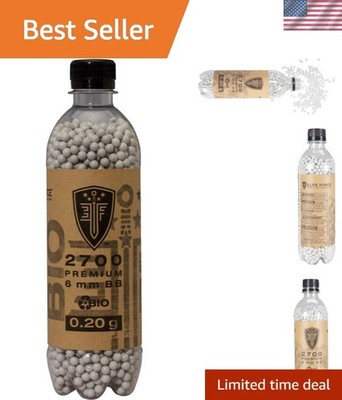 Elite Force  Biodegradable 6mm Airsoft BBS Ammo.20 Gram, 2700 Count, White, 2...