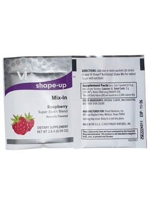 Vi shape-up mix-in NEW Raspberry , 15 Super Biotin Blend Packets
