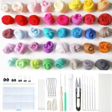 Needle Felting Kit Wool Soft Safe Felting Kit For Kids Parents Gifting♫