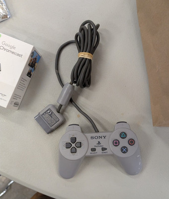 Sony PlayStation 1 DualShock Wired Controller Gray