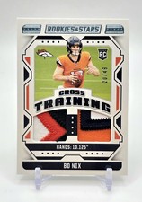 2024 ROOKIES & STARS CROSS TRAINING BO NIX ROOKIE RC DUAL 3 COLOR PATCH /49 SSP