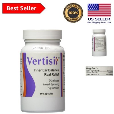 Guaranteed Vertigo Relief - 60 Capsules of Natural Ginger for Balance Support